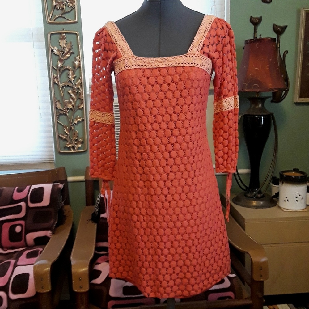 Vintage Coral Dress